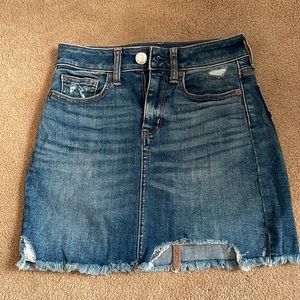 American eagle jean skirt